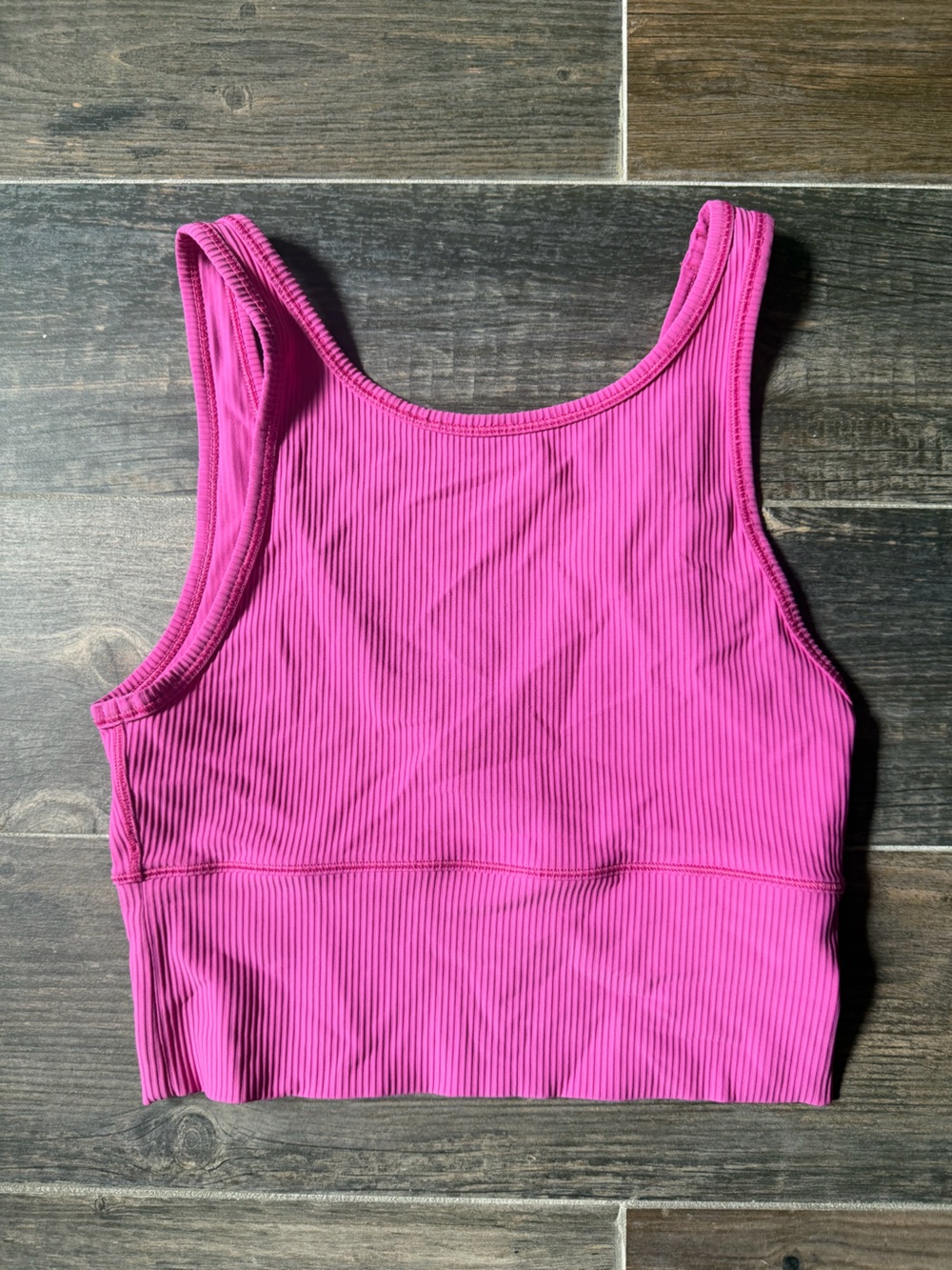 lululemon athletica Pink Ribbed Tank Top